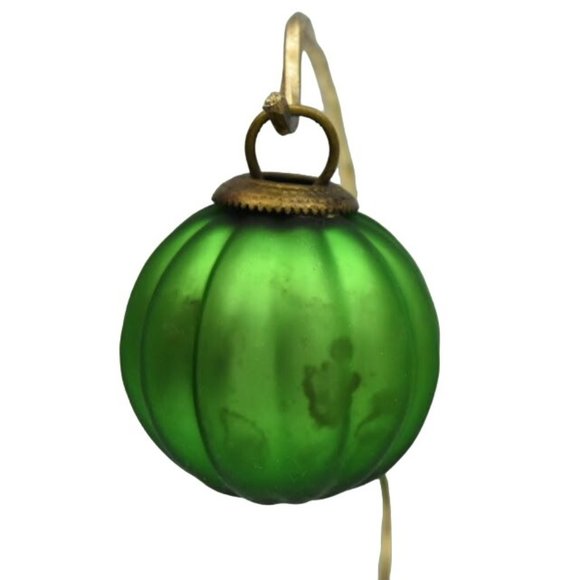 Vintage Kugel Glass Christmas Ornaments Set of 9 Heart Stars Balls Oval Drop - Picture 9 of 9